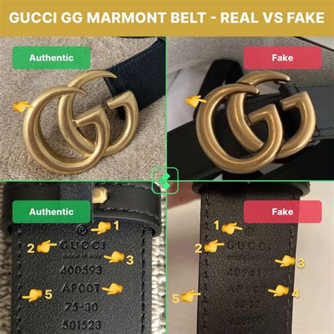 gucci marmont belt fake vs real|how to authenticate gucci belt.